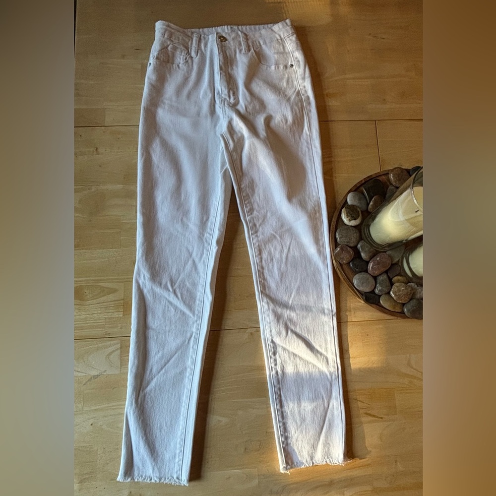 SHEIN Women’s Skinny White Jeans (Size S)